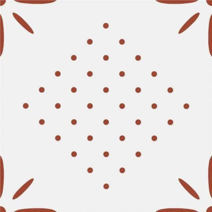 Плитка пэчворк 30х30 056J03F бело терракотовая