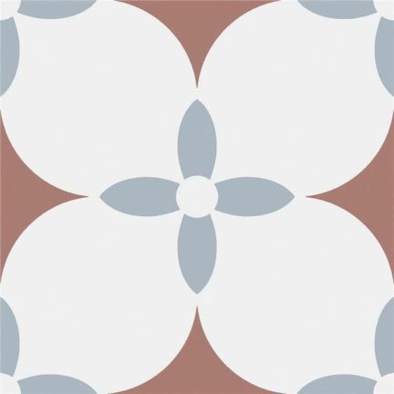 Плитка пэчворк 30х30 446J03F голубая терракотовая